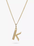 Rachel Jackson London Initial Necklace, Gold, K