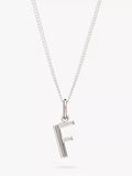 Rachel Jackson London Initial Necklace, Silver, F