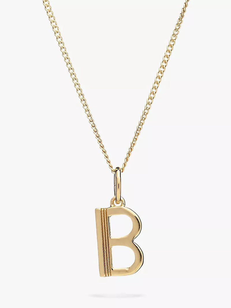 Rachel Jackson London Initial Necklace, Gold, B