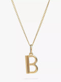 Rachel Jackson London Initial Necklace, Gold, B