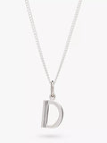 Rachel Jackson London Initial Necklace, Silver, D