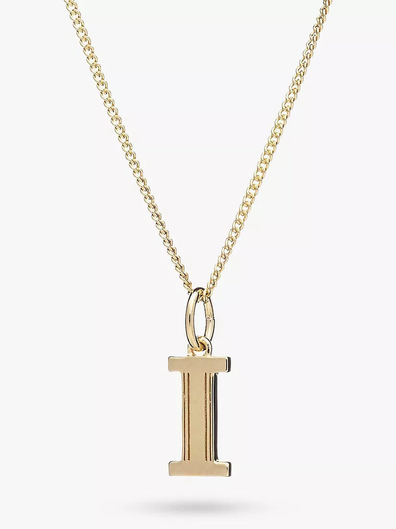 Rachel Jackson London Initial Necklace, Gold, I