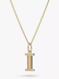 Rachel Jackson London Initial Necklace, Gold, I