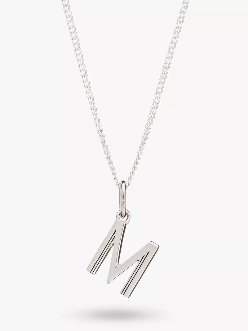 Rachel Jackson London Initial Necklace, Silver, M