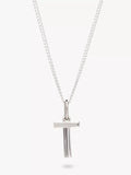 Rachel Jackson London Initial Necklace Silver Pendant Necklace 46cm