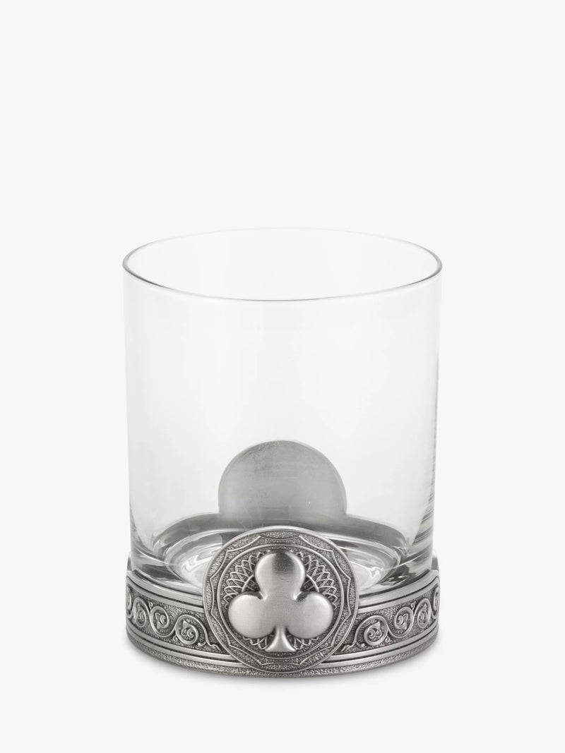 Royal Selangor Ace Clubs tumbler 300ml pewter grey, imported from the UK