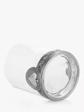 Royal Selangor glass tumbler 300ml with pewter base - British product