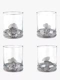 Royal Selangor Woodland tumblers pewter grey clear set of 4 300ml (British brand)