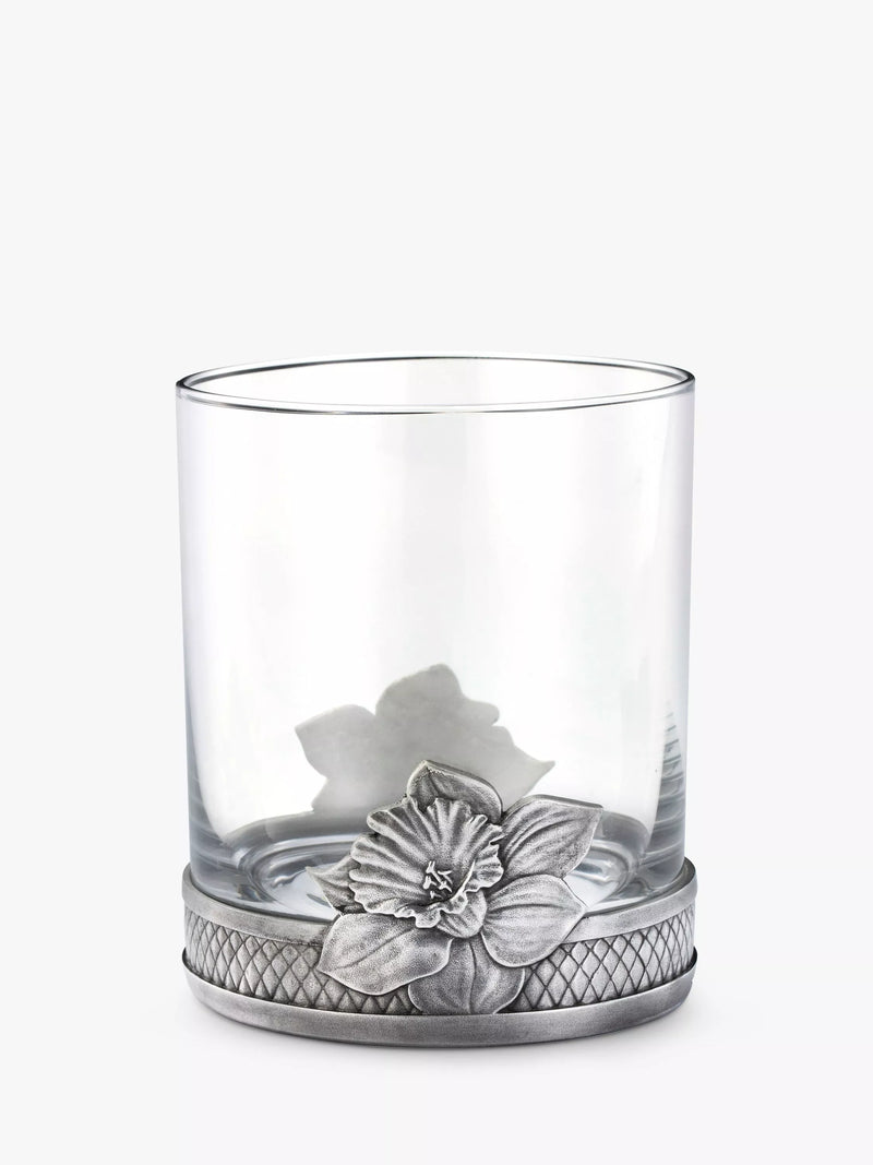 Royal Selangor daffodil glass tumbler 300ml, UK version