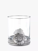 John Lewis Royal Selangor Rose Glass Tumbler Pewter Grey/Clear 300ml- Buy online at McGrocer