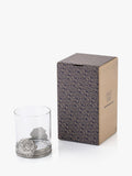 Royal Selangor rose glass tumbler 300ml with pewter base, UK version