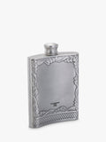 Royal Selangor pewter grey stag hip flask 165ml, imported from the UK