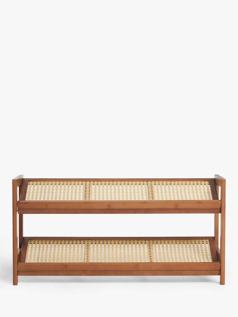 John Lewis bamboo shoe rack 2 tier, imported from the UK