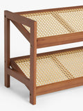 John Lewis bamboo shoe rack 2 tier, imported from the UK