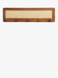 John Lewis poly rattan bamboo hanging rack 55cm wide, imported from the UK