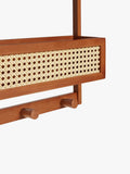 John Lewis poly rattan and bamboo over door hanging rack, imported from the UK