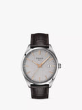 Tissot PR 100 men's watch 40mm brown leather strap (British brand)