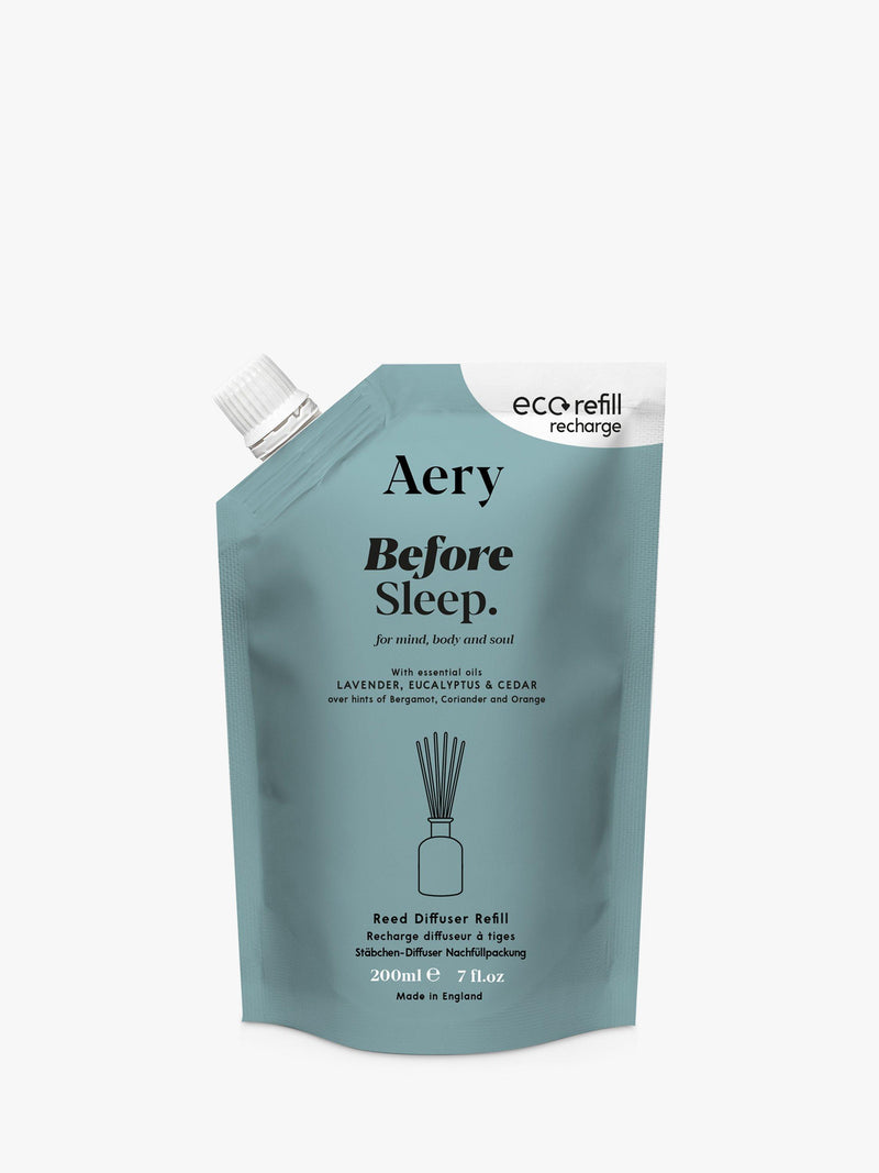 Sleep-Promoting Reed Diffuser Refill Pouch 200ml with Lavender and Cedar