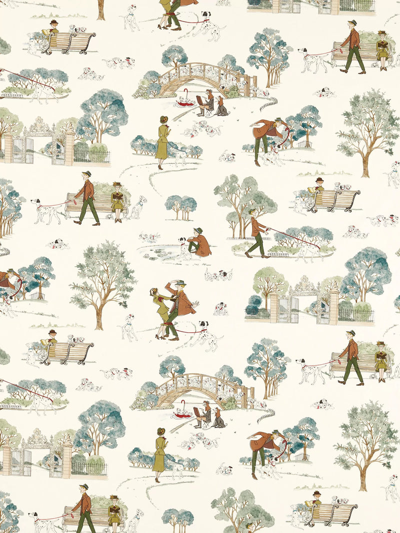 Sanderson 101 Dalmatians Furnishing Fabric