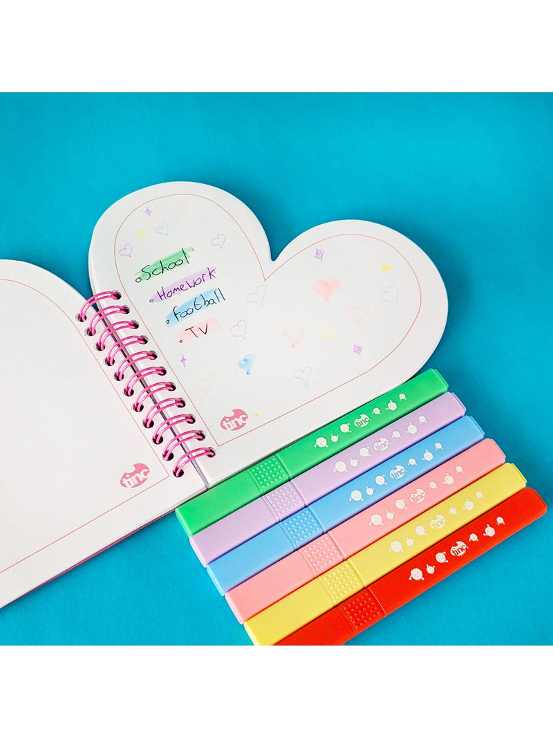 Tinc Mallo Heart notebook A5, imported from the UK