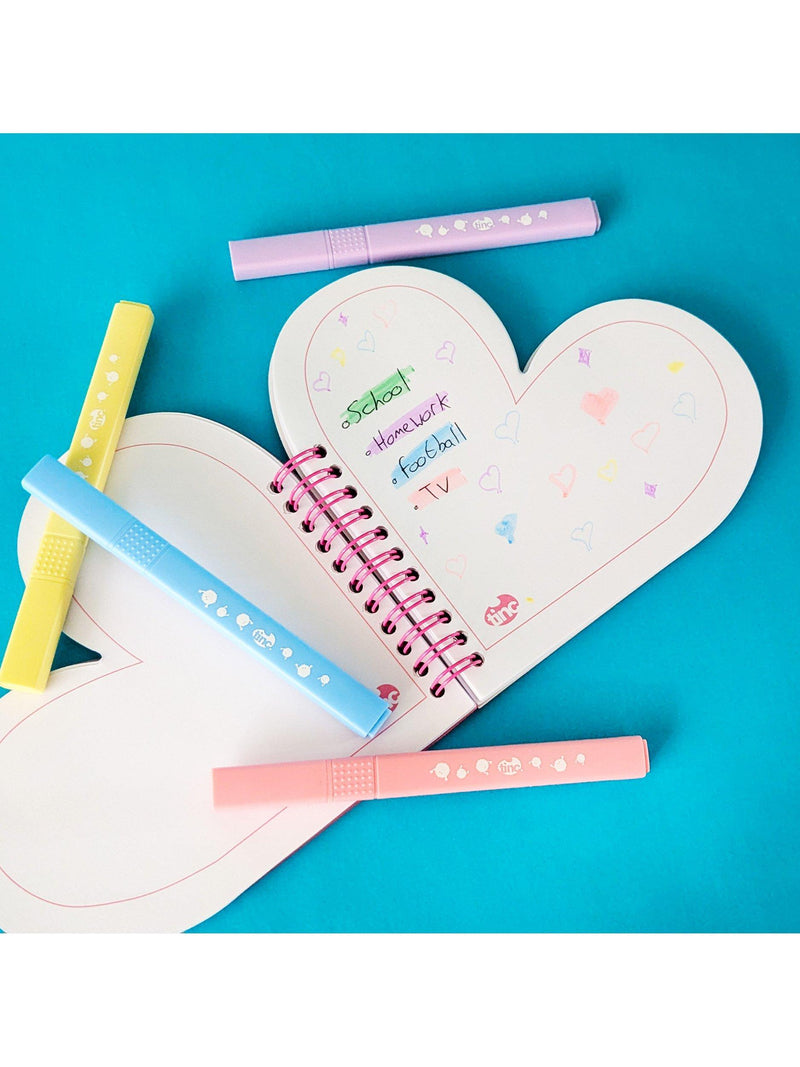 Tinc Mallo Heart notebook A5, imported from the UK