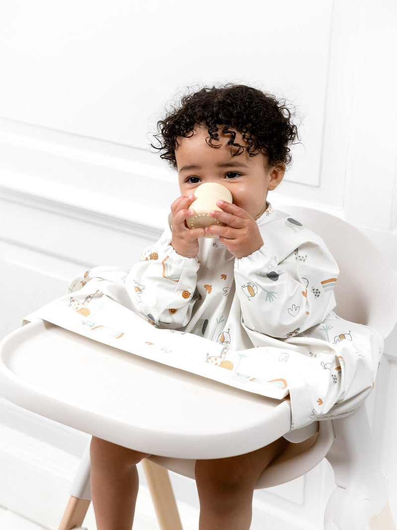 Bibado weaning bundle with bib, plate, bowl, and cutlery - British product