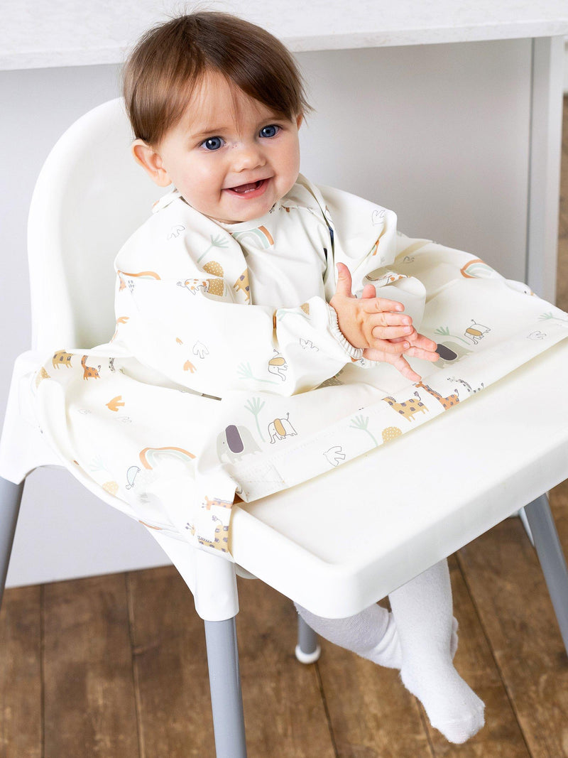 Bibado weaning bundle with bib, plate, bowl, and cutlery - British product