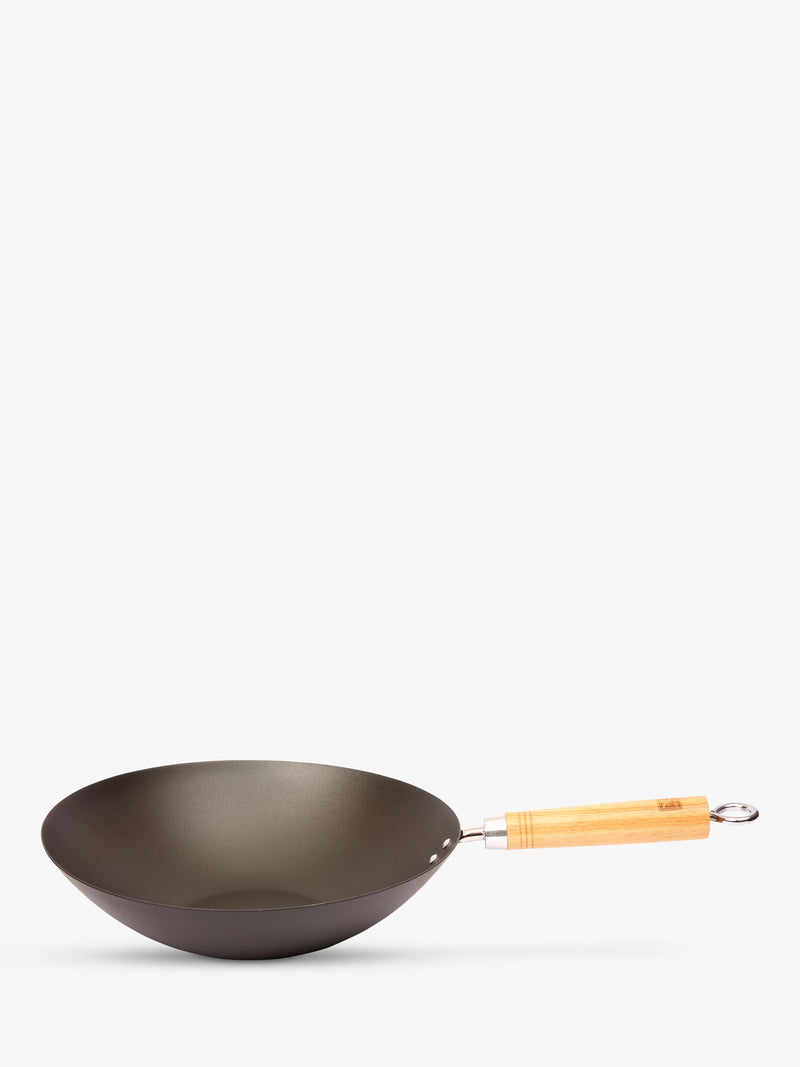 School Of Wok pre-seasoned 30cm wok gift set - British product