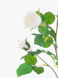 Floralsilk Artificial Rose Spray White 70cm - British product