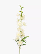 John Lewis Floralsilk Artificial Delphinium Spray White/Green Artificial Flower Spray- Buy online at McGrocer