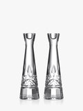 Cut Glass Candlesticks Set of 2, 25cm Height