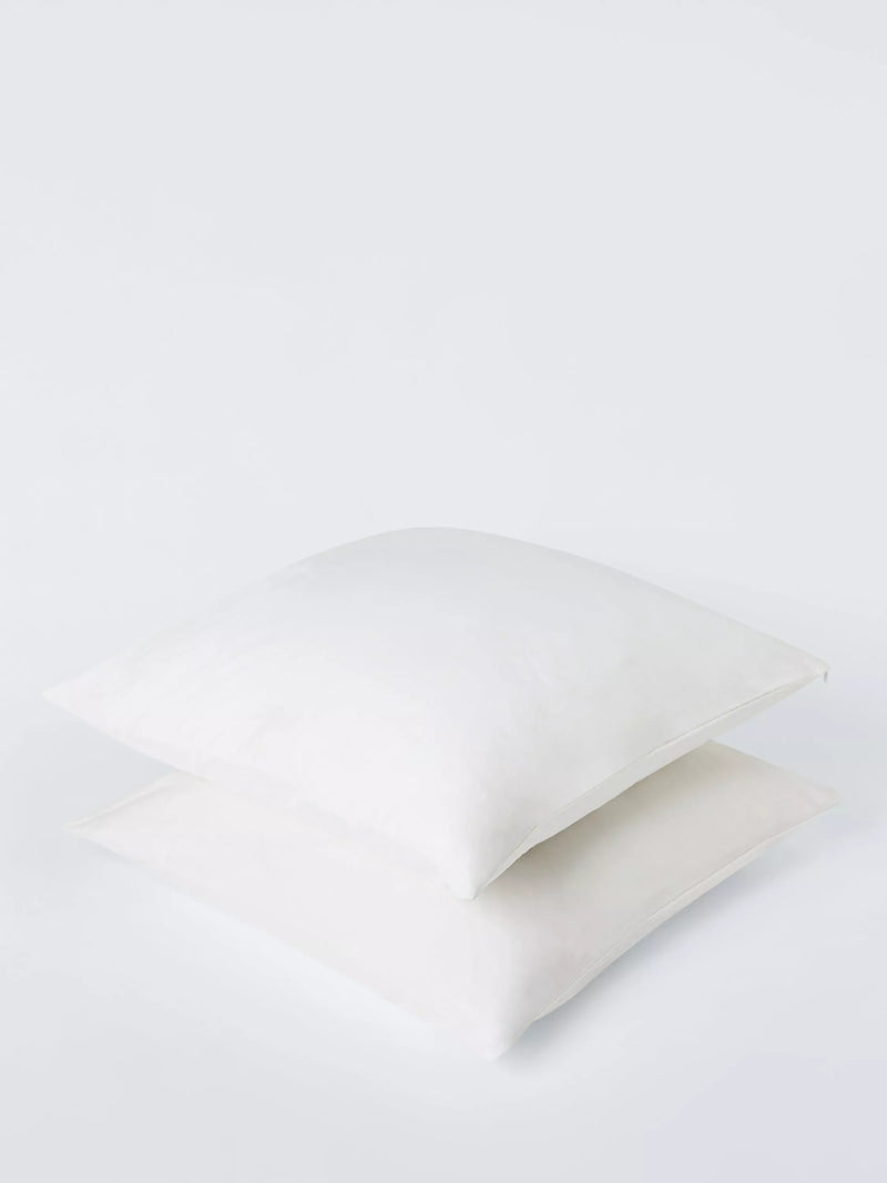 John Lewis natural cotton square pillow liners 65x65cm, UK version