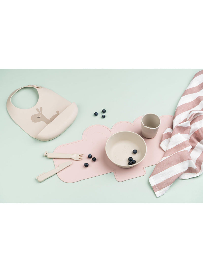 Done by Deer silicone bibs Sand/Green pack of 2 - British product