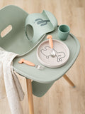 Done by Deer silicone bibs Sand/Green pack of 2 - British product