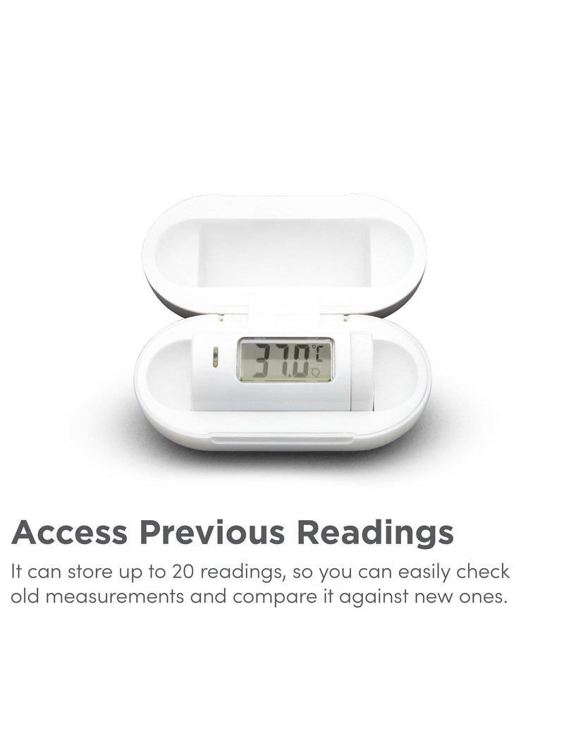 Munchkin mini baby thermometer with travel case, imported from the UK