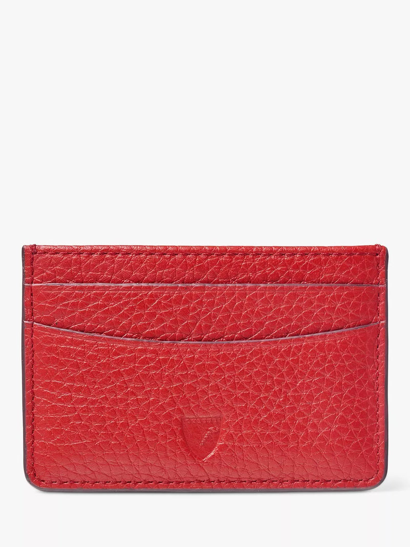 Aspinal of London Pebble Leather Slim Credit Card Case