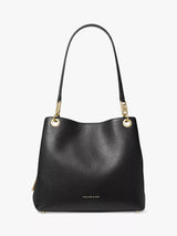 John Lewis Michael Kors Kensington Leather Tote Bag, Black- Buy online at McGrocer