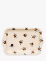 John Lewis Emma Bridgewater Bees Small Tin Serving Tray, Yellow/Multi- Buy online at McGrocer