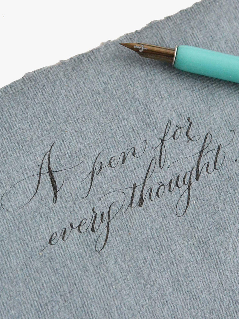 Manuscript modern calligraphy set with dip pen and nibs, UK version