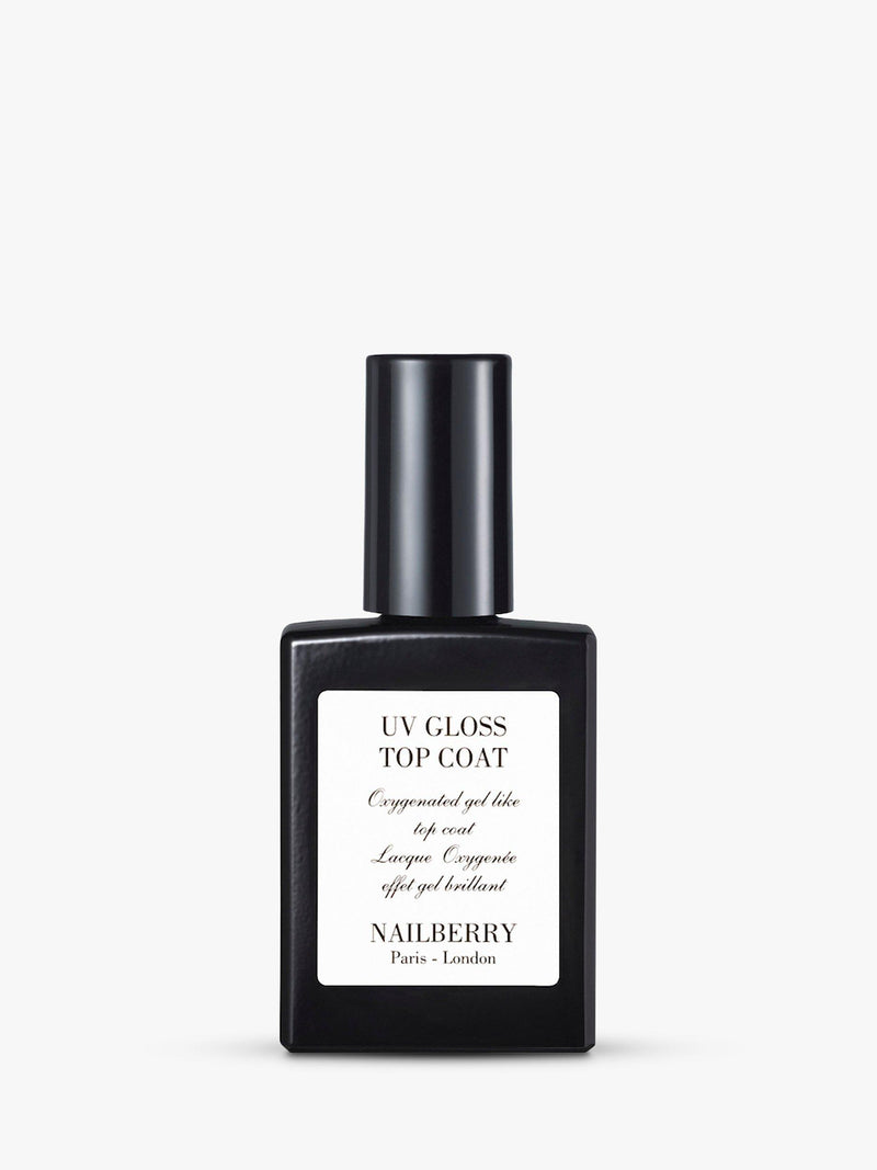 Nailberry UV Gloss Top Coat 15ml, imported from the UK