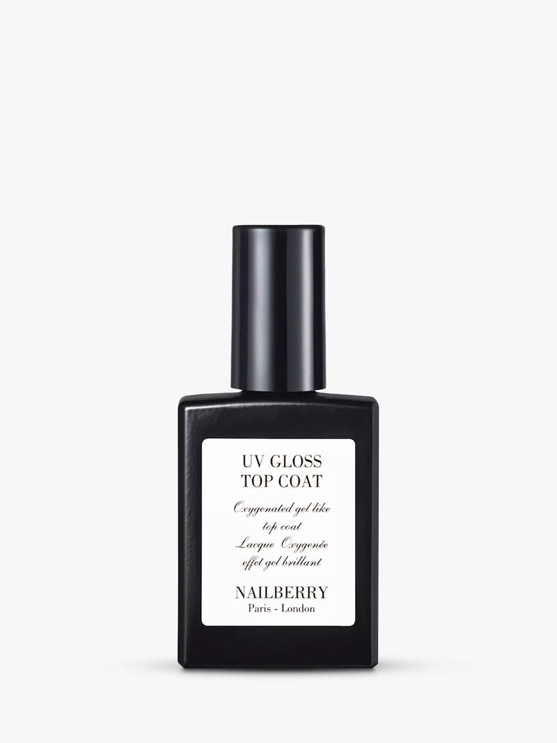 Nailberry UV Gloss Top Coat 15ml, imported from the UK