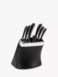 Robert Welch Signature knife block set with sharpener (British brand)