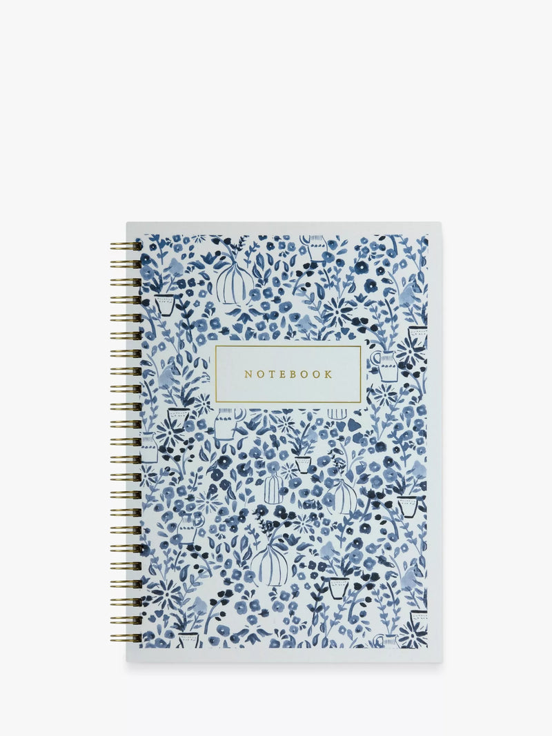 John Lewis A5 spiral notebook with floral design (British brand)