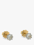 Vintage Fine Jewellery pre-loved diamond stud earrings 18ct gold (British brand)