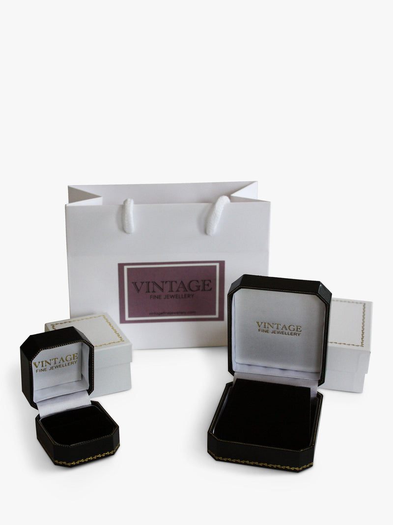 Vintage Fine Jewellery pre-loved diamond stud earrings 18ct gold (British brand)