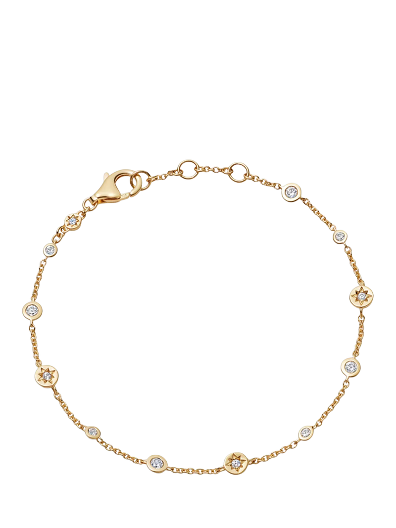 Astley Clarke North Star white sapphire chain bracelet (British brand)