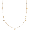 Astley Clarke white sapphire station necklace gold vermeil, UK version