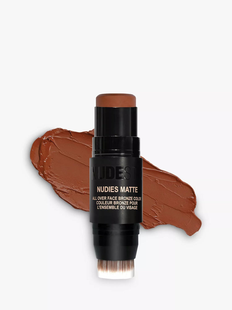 Nudestix Nudies Matte All-Over Face Bronzer, Deep Maple, Eh