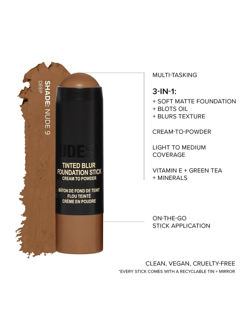 Bâton de fond de teint Nudestix Tinted Blur 6,2g, importé du Royaume-Uni