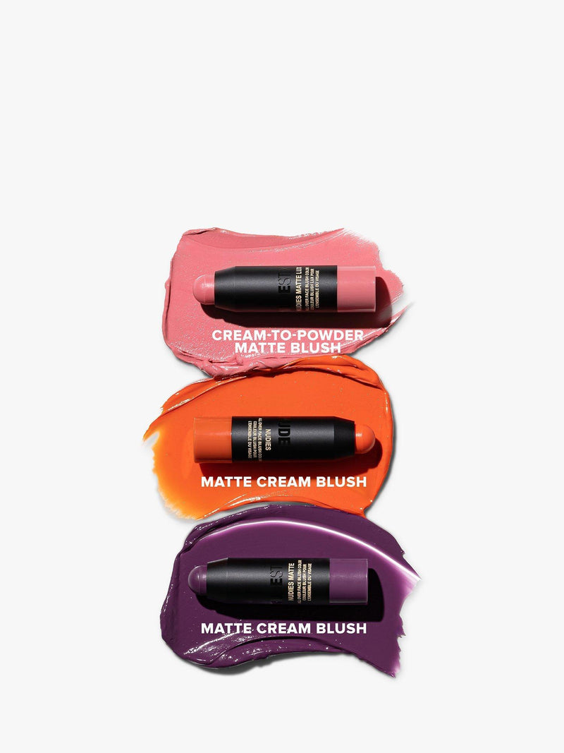 Nudestix Mini Trendy Blush Kit with Rosy Posy, Moodie Blu, Picante, imported from the UK
